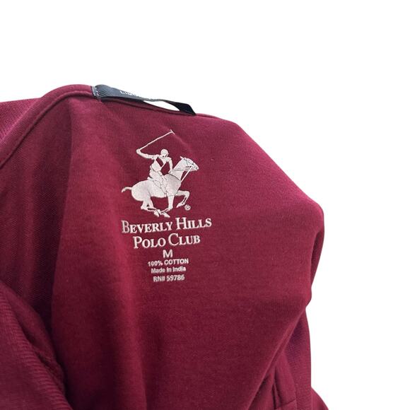 NWT Beverly Hills Polo Club Liquid Touch Burgundy Men’s top sz Small - Picture 6 of 6